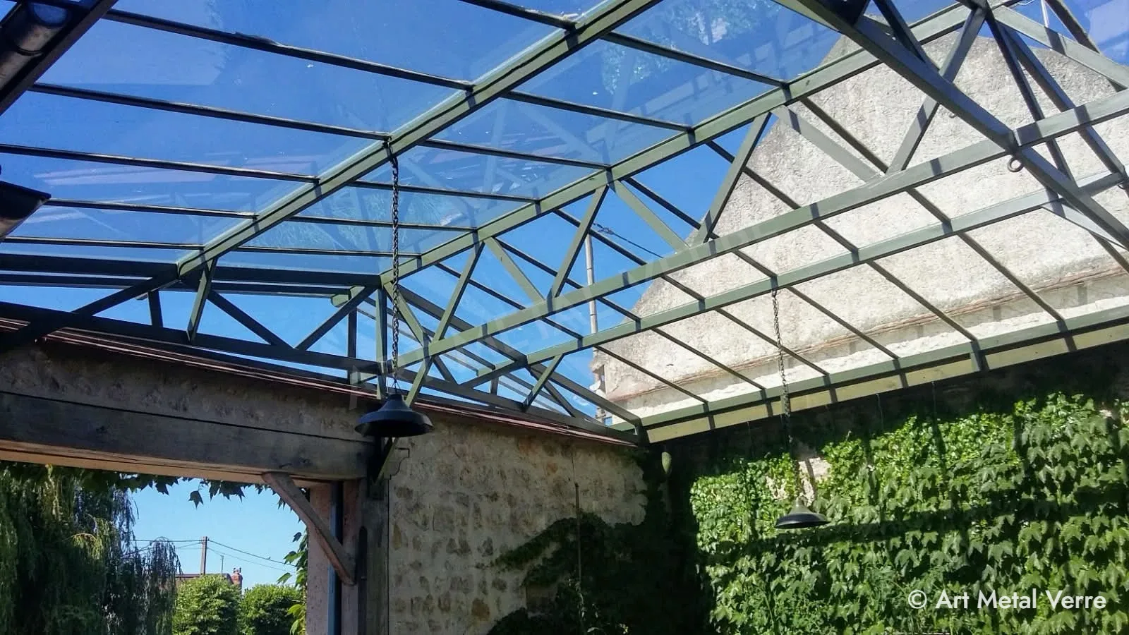 Verrière acier en toiture – Art Metal Verre